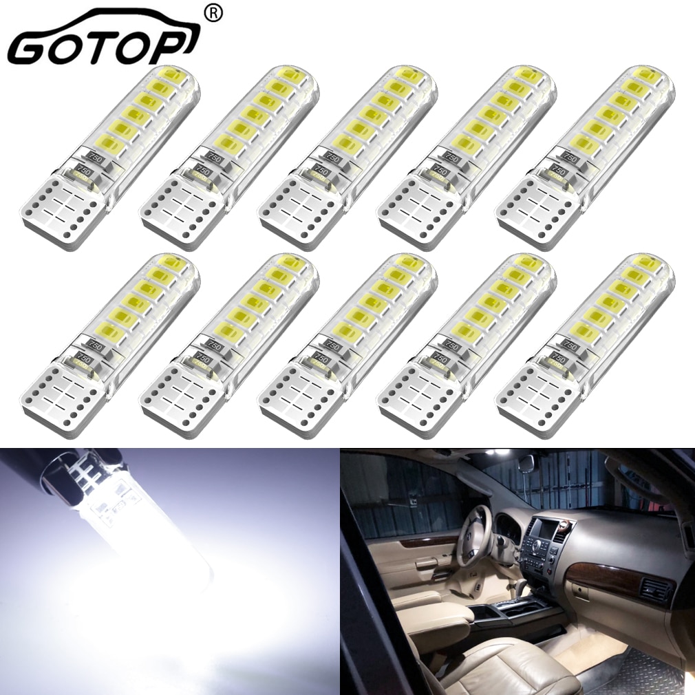 W5W T10 LED  Canbus 194 168 501 LED ڵ ׸    6000K  ڵ ȣ  DC 12V, 10 